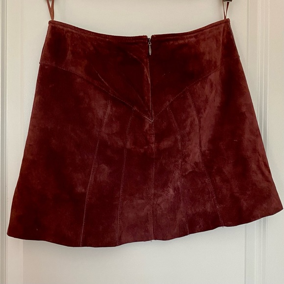 SOLD Suede Micro Mini Skirt - Picture 2 of 3